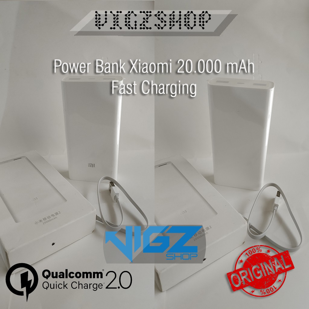 Power Bank Xiaomi Mi 2 Fast Charging Original 100%