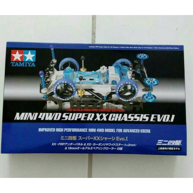 Mini 4wd Super XX chassis EVO.1