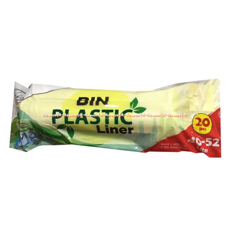 Kris Bin Plastik Liner 40-52liter Plastik Tempat Sampah Kantong Sampah Isi 20 Lembar Plastic Bag Krisbin 40 L 40 Litter Krisbow