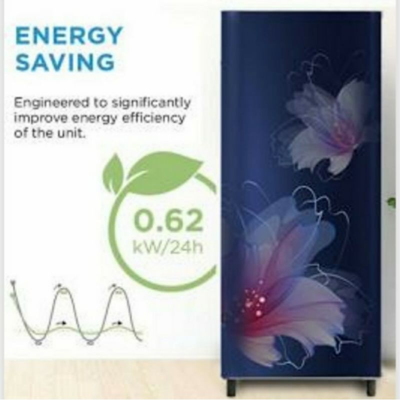 Kulkas 1 Pintu Midea HS-196HB 165 Liter HS-196 HS196HB with Coolpack