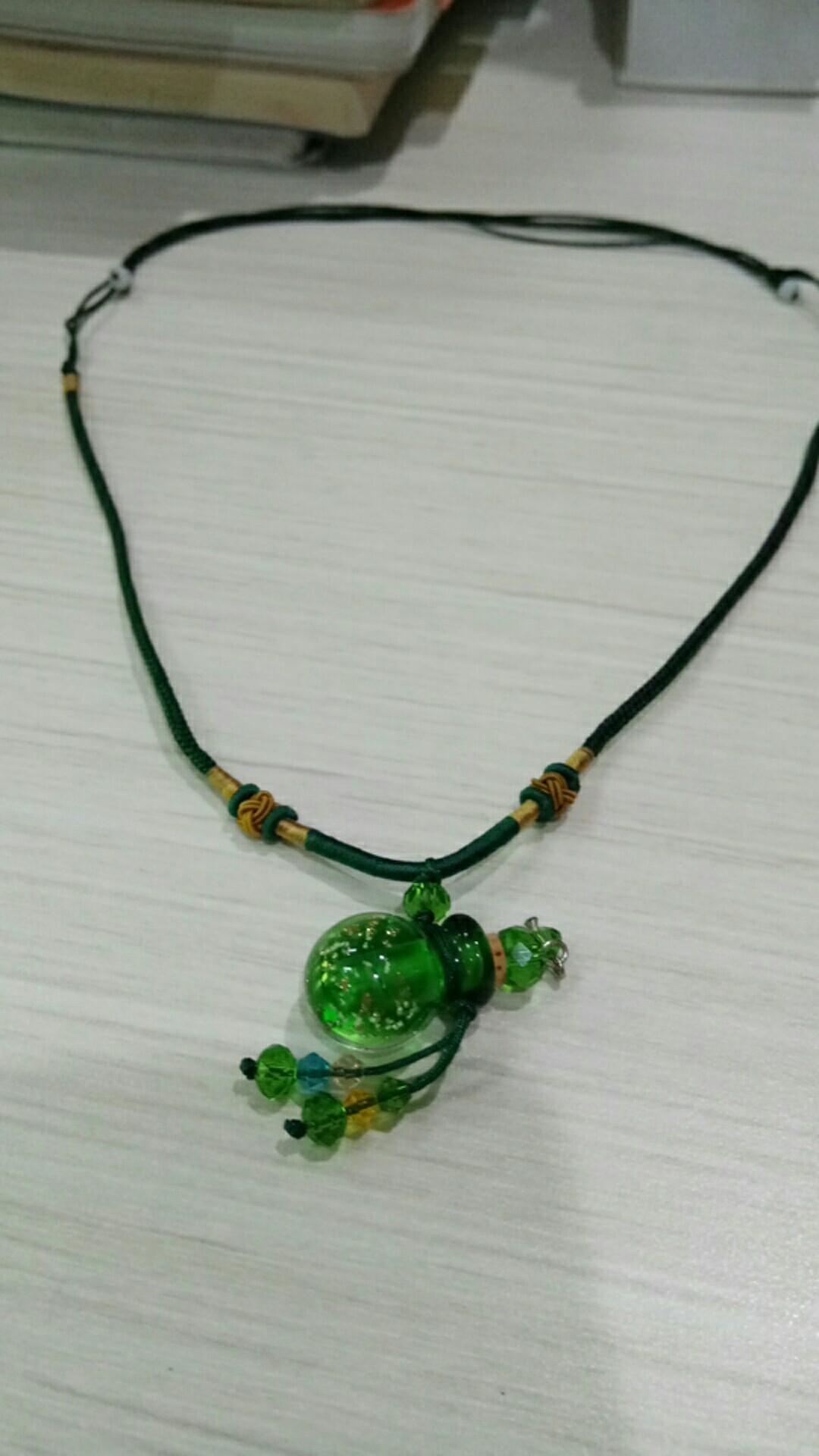 [bayar Di Tempat]essential Oil Diffuser Glaze Perfume Pendant Necklace Kalung