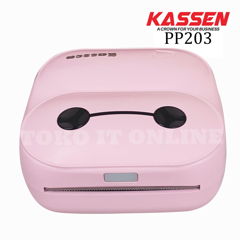 KASSEN PP203 PERIPAGE PRINTER THERMAL PORTABEL PRINTER PERIPAGE PP-203 BLUETOOTH 58MM POCKET CETAK LABEL RESI