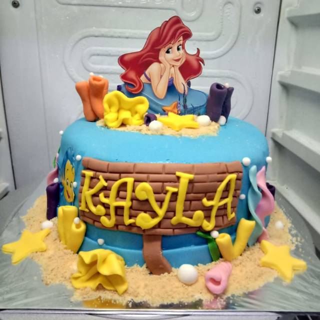 

Kue ulang tahun ariel Disney 22 cm