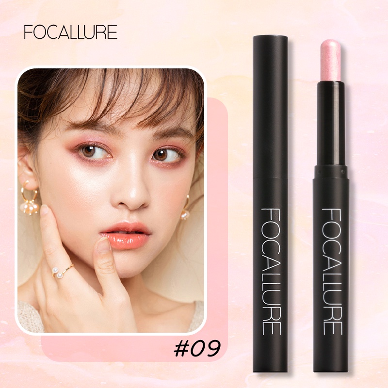 FOCALLURE Shimmer Eyeshadow Stick Waterproof Sweatproof Natural Eye Shadow Pen