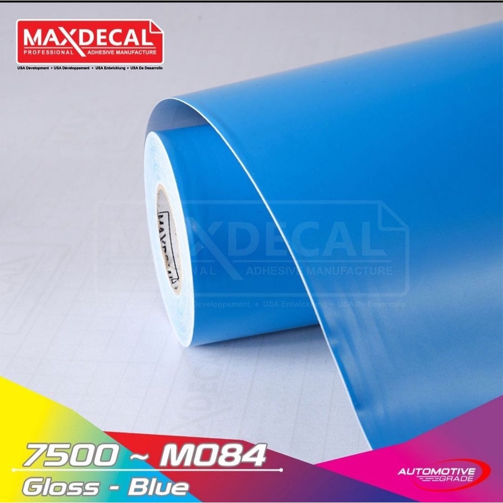 STICKER SKOTLET ORACAL MAXDECAL 45CM X 15M 7500 M084 SKY BLUE MATT BIRU DOFF