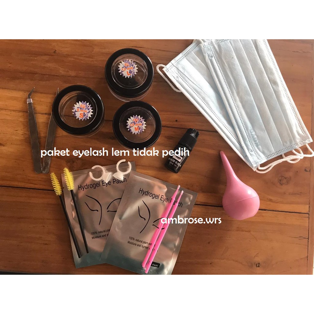 Paket Eyelash Extension Hemat Dan Lengkap/ Paket Promo Eyelash Extension / lem tidak pedih