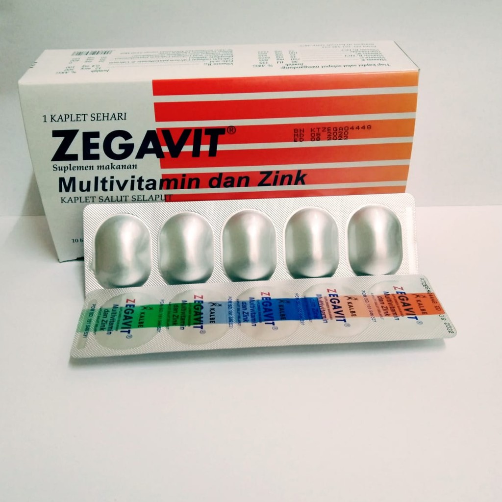 Zegavit Multivitamin Zink Kaplet Salut Selaput Isi 5 Tablet Shopee Indonesia