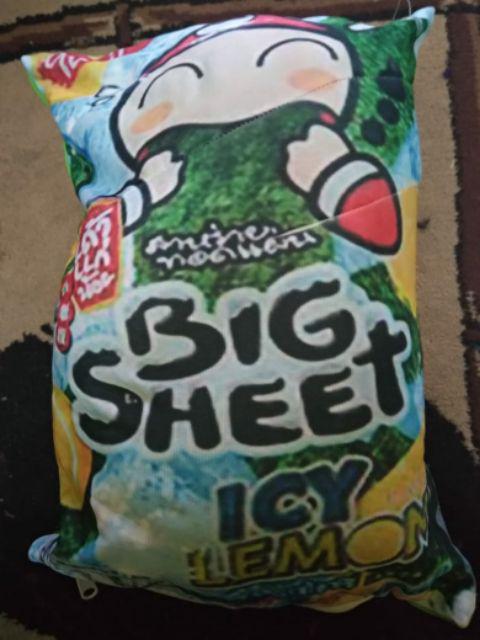 Bantal Snack Uk.30x40cm Motif Big Sheet Bahan Nilex