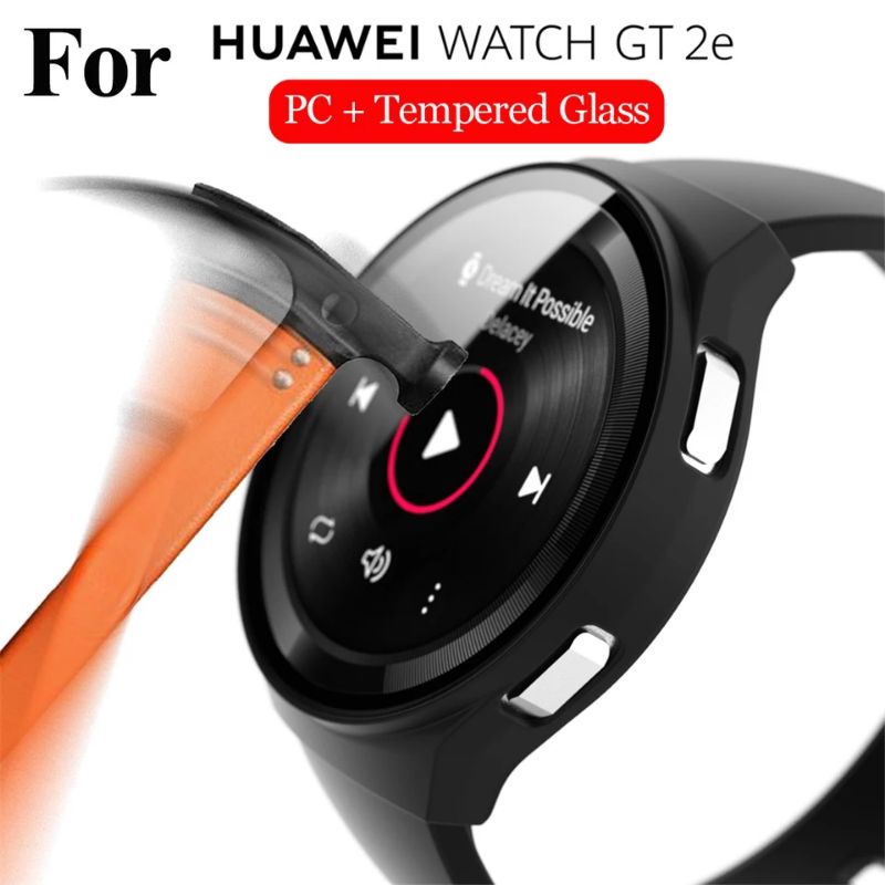 Case Huawei watch GT 2E Hardcase dengan Temperred Glass