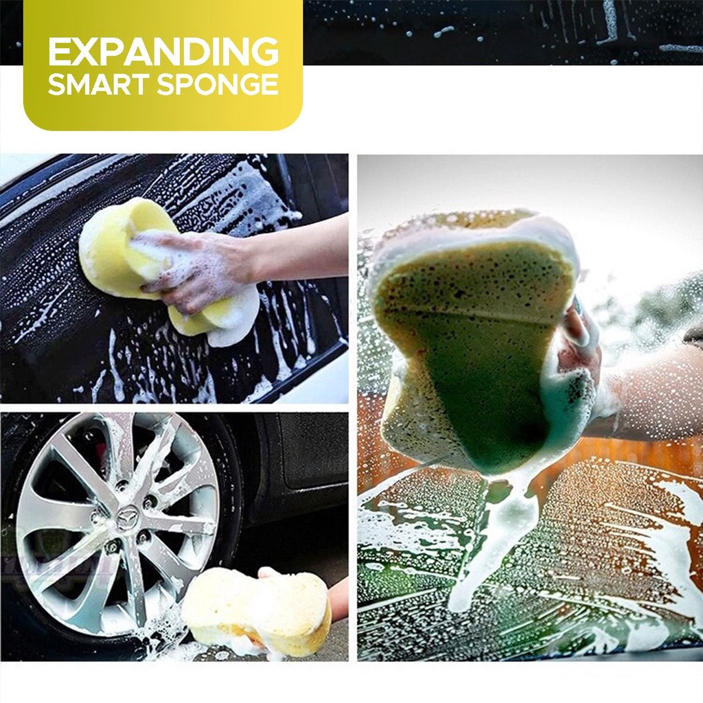 SPONGE BUSA CUCI MOBIL MOTOR PIRING PREMIUM EXPANDING SMART SPONGE SPONS BUSA COMPRES