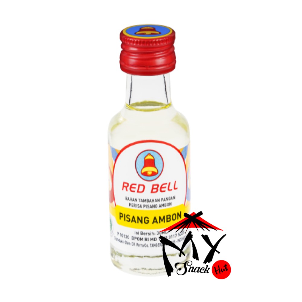 RED BELL FLAVOUR PISANG AMBON 30ML - RED BEL ESSEN BANANA FLAVOR - REDBELL ESEN ESSENCE GEDANG HALAL