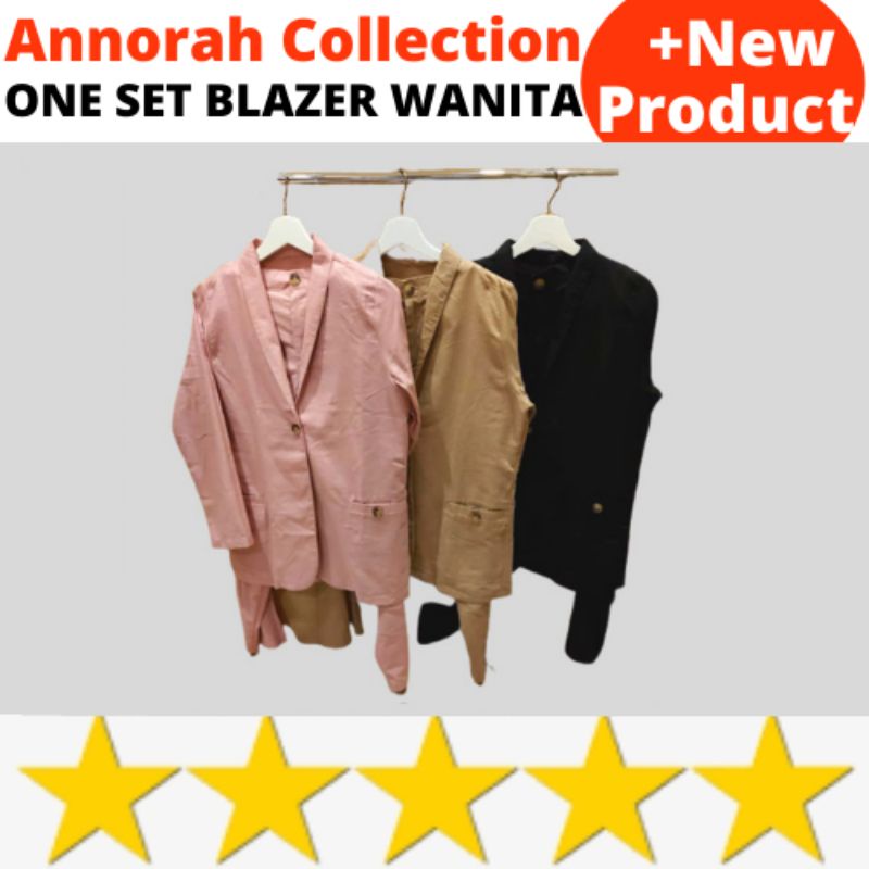 BLAZER WANITA / OUTER WANITA / ONE SET BLAZER ZARA / CELANA KULOT WANITA