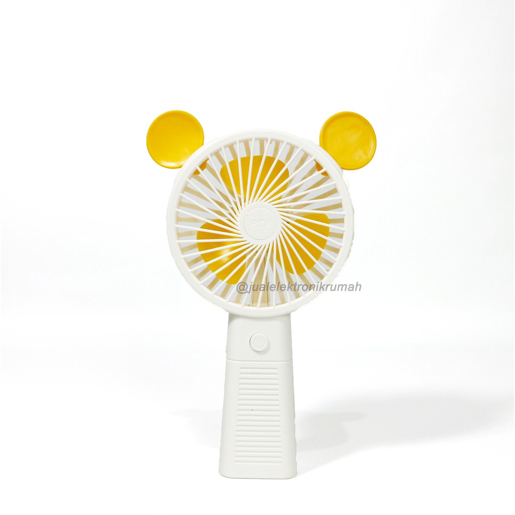 Kipas angin MICKEY Bear Beruang PCX 2-  mini karakter / Mini fan Portable led terbaru