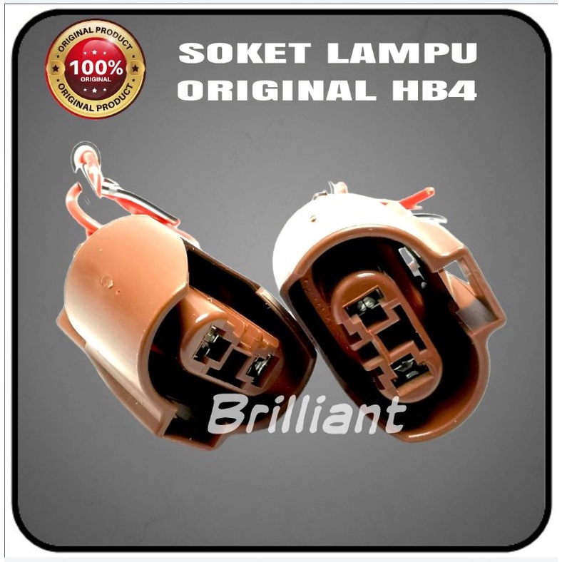 Soket Lampu Bohlam Halogen Original - Harga Set 2pc - H11 / HB4