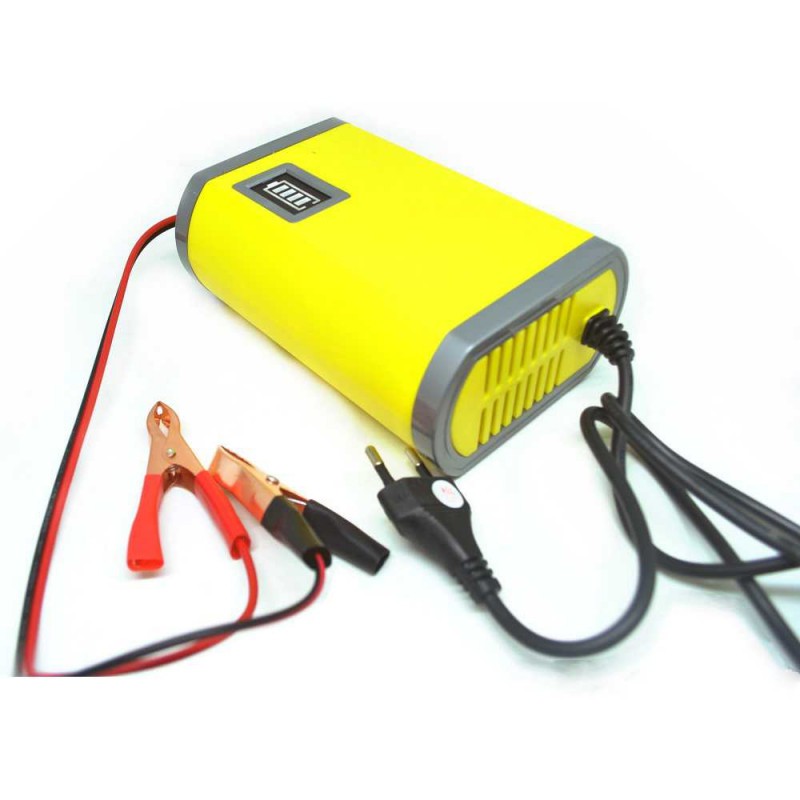 Charger Aki Accu Portable Motor Mobil Battery 6A 12V EU Plug