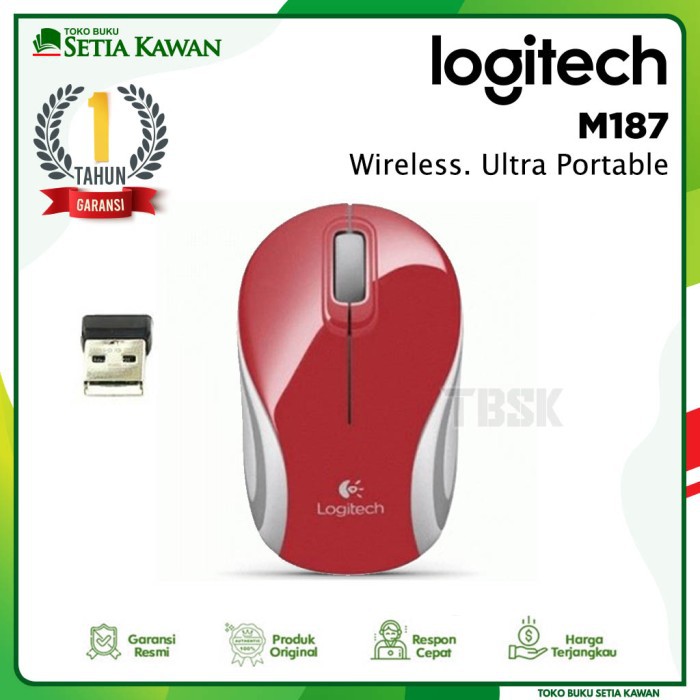 Mini Mouse Logitech Wireless M187 ORIGINAL