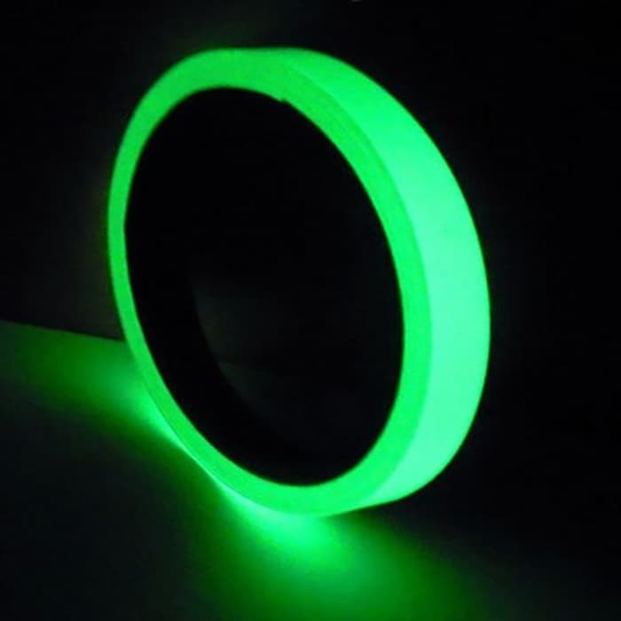 Glow tape 0.5 x 10m Selotip Glow In The Dark Sticker berpendar nyala