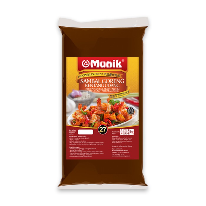 

Bumbu Munik Sambal Goreng Kentang Udang-1000gr