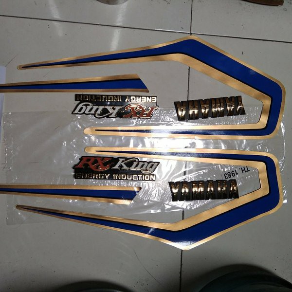 Seset List Striping Emblem Tangki Bok Aki Olsam Rx King 1983 Biru Tua Non Ori Hrg Udh Nett Pass Mu