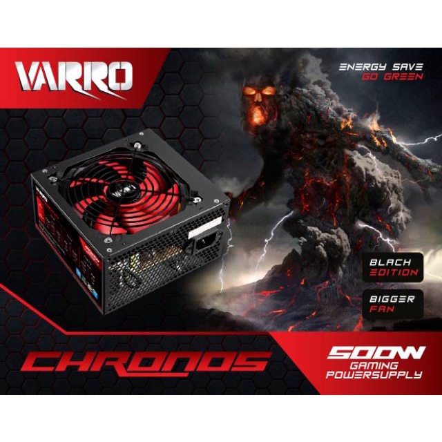 psu 500 watt varro chronos 500 watt / PSU Inforce 500watt / PSU VenomRX Power Core 500watt