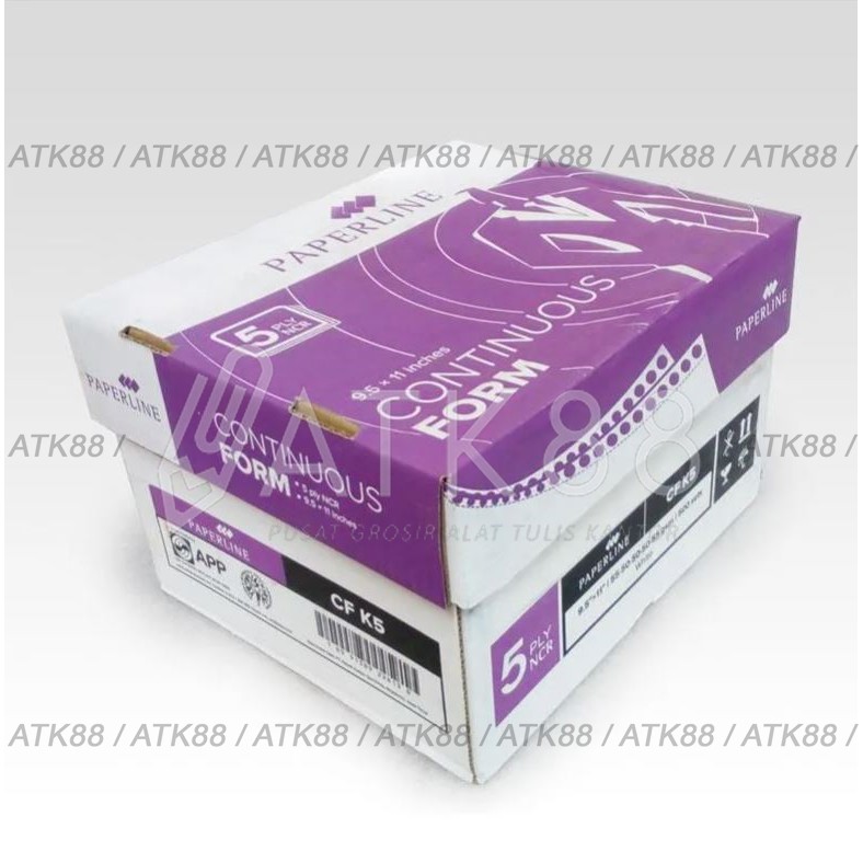 

Continuous Form Paperline 5 Ply Warna 9.5" X 11" (K5 W)