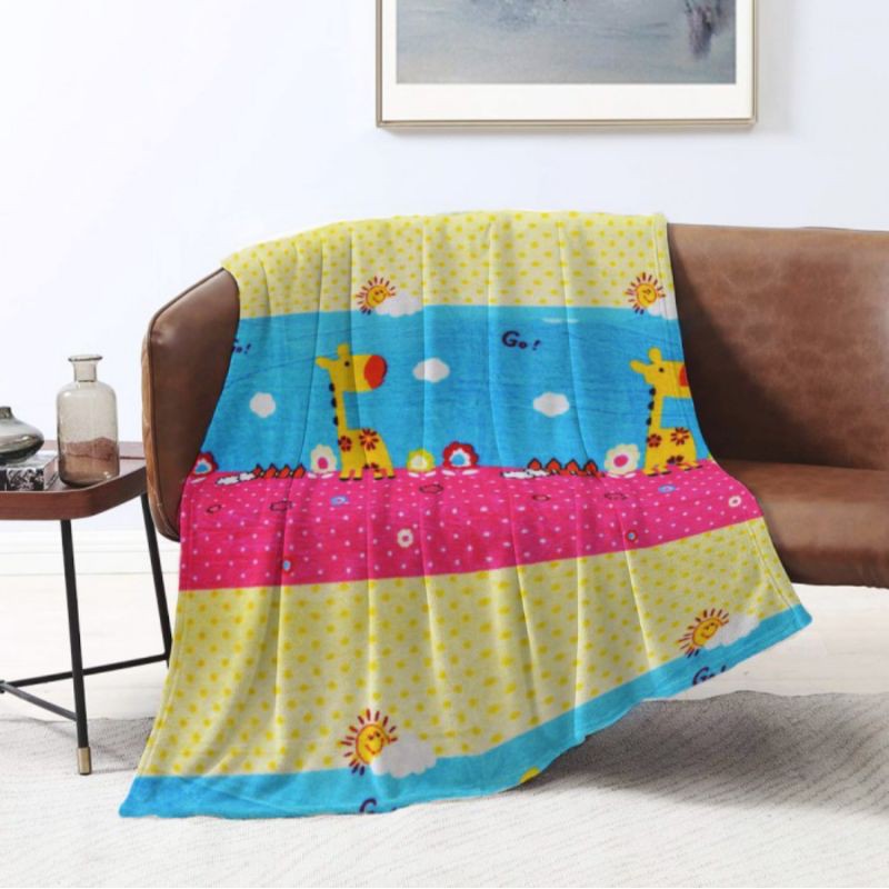 King Rabbit Thermal Blanket Selimut Fleece Motif My Giraffe