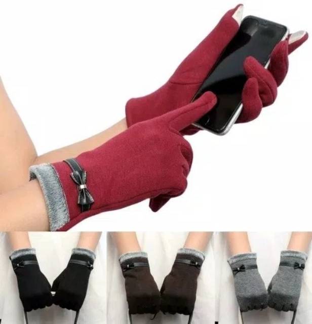 Women Winter Gloves Touch Screen - Sarung Tangan Musim Dingin - Glove