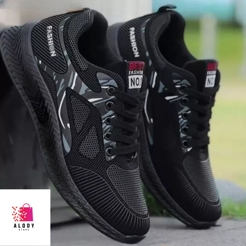 Sepatu Pria Sneakers Running Fashion Best Sporty Kekinian / Alody's Collection