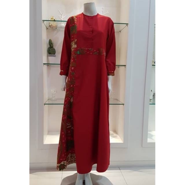 Gamis strip pinggang batik by edness kayla