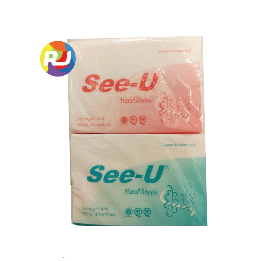 See-U Hand Towel Tissue Tangan Ekonomis - 150's