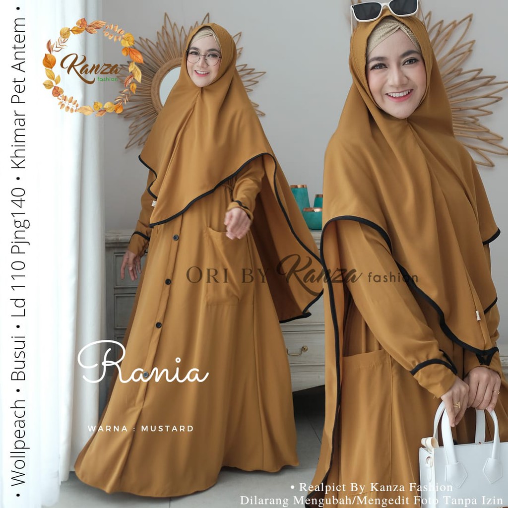 Baju Gamis Wanita Rania Syari Set
