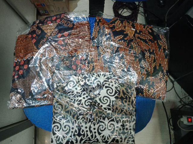 Tey-17 Batik Wanita Asj Sa Hrb026 Kenongo Kemeja Tosca Pendek