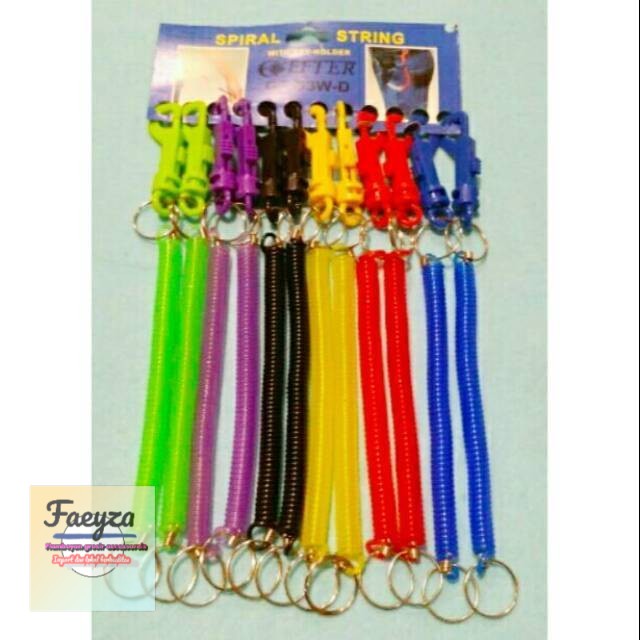 Gantungan kunci spiral isi 12 pcs PDK.