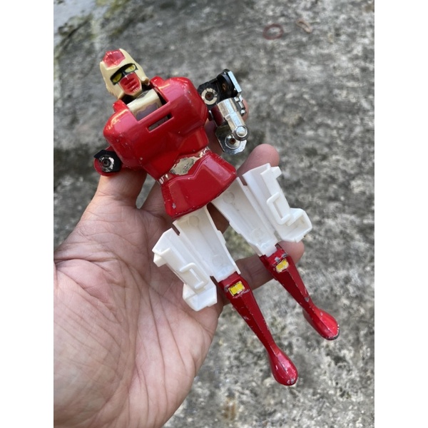 VINTAGE TOY GORDIAN GARDIAN RED ROBOT NO 2 DIECAST LANGKA RARE JUNK GODAIKIN