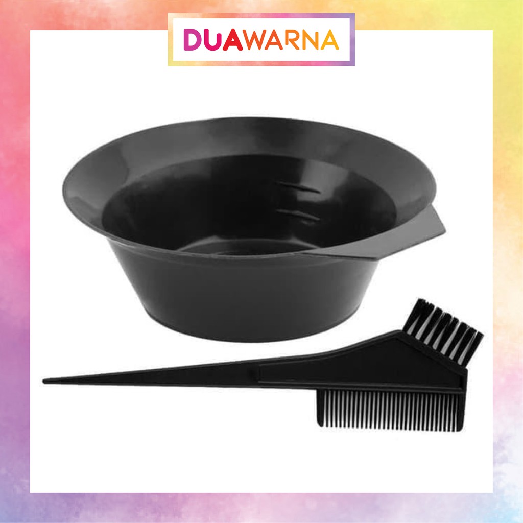 DuaWarna Mangkuk Semir Cat Rambut Bonding Smoothing