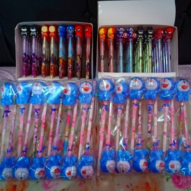 

Pensil dan bulpen emoji LED