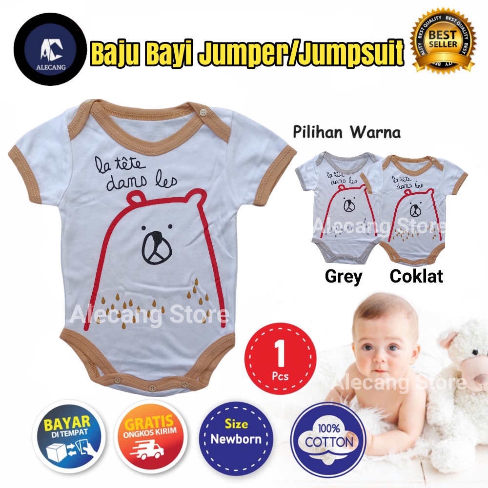 Baju Bayi Romper/Jumper/Jumpsuit Segitiga usia 0 - 6 bulan katun baju bayi new born