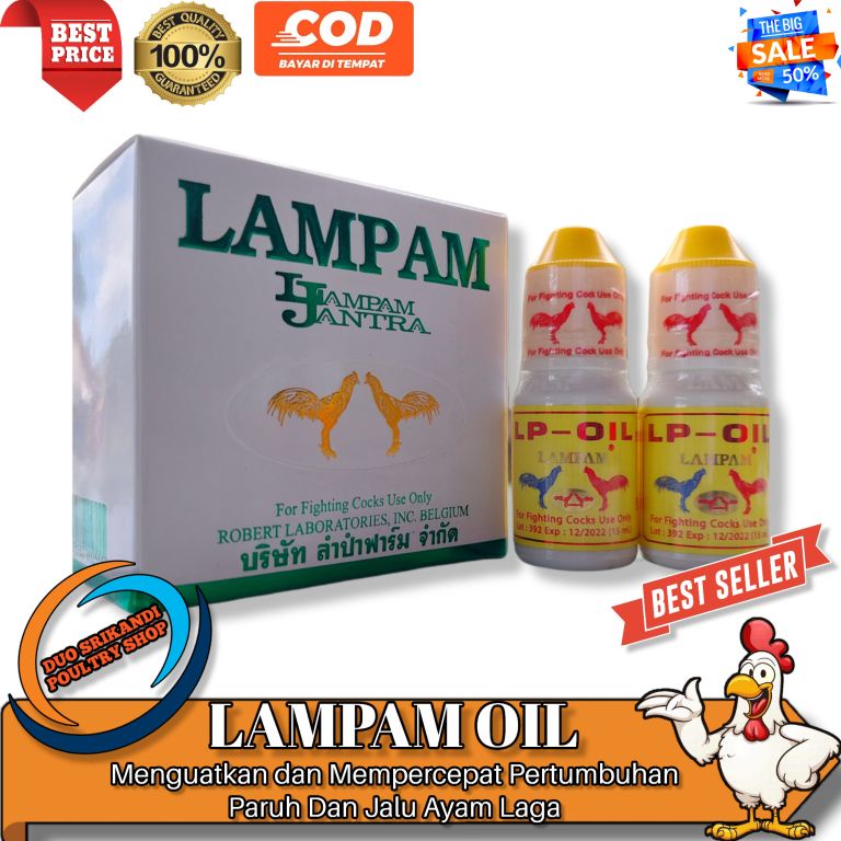 Lampam Oil Obat Untuk Memperkuat dan Mengeraskan Paruh Jalu Ayam