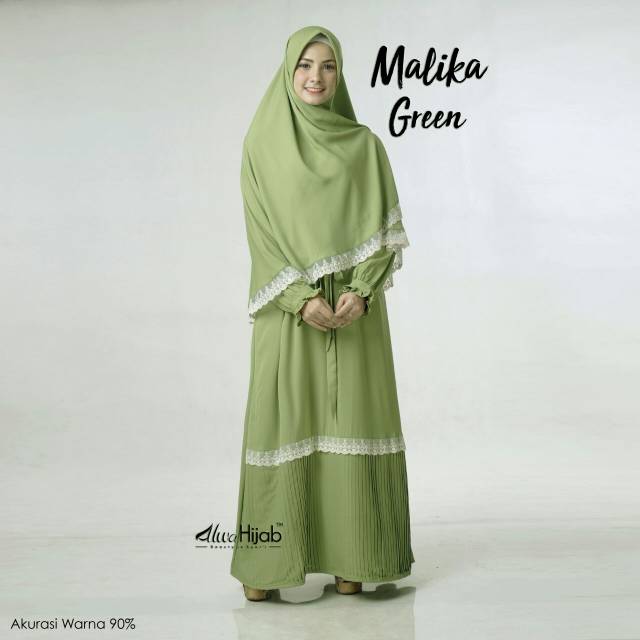 GAMIS SYAR'i set / alwa hijab / malika set green M