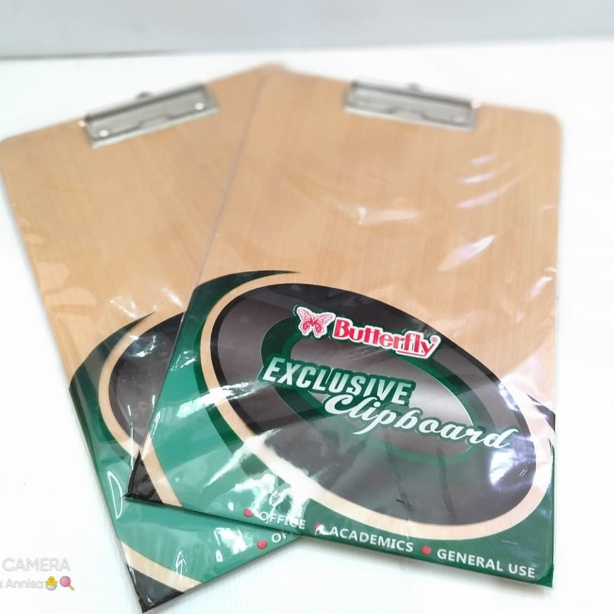 

Clipboard / Papan Jalan / Dada Kayu F4 Folio Clip Board