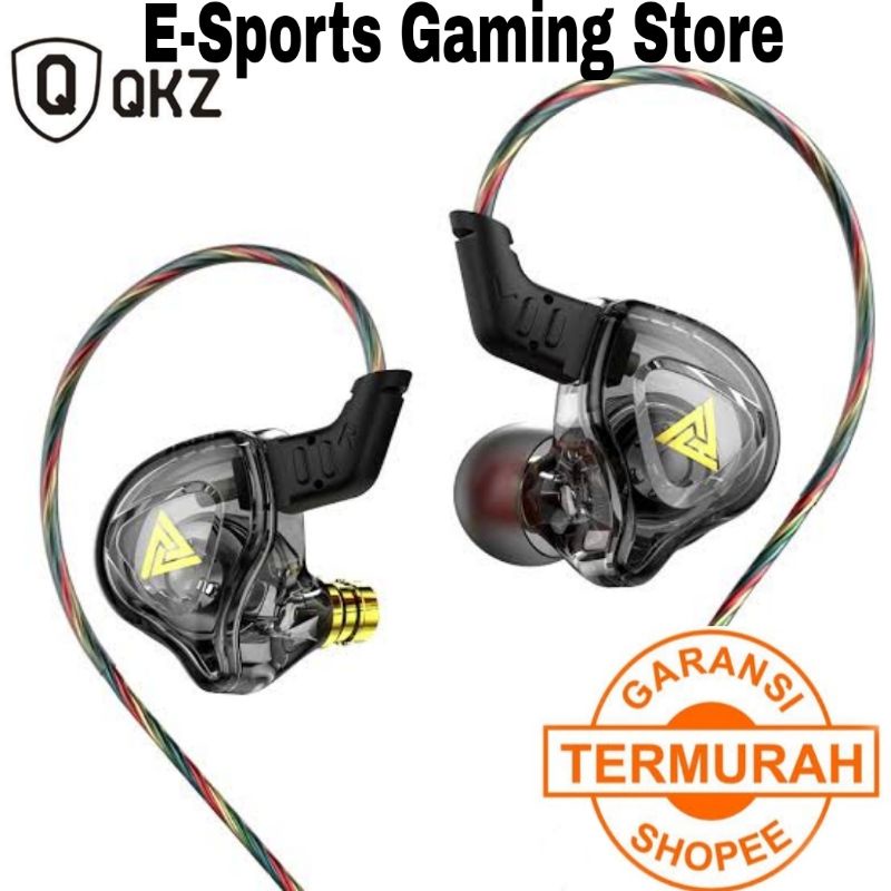 [GARANSI TERMURAH] QKZ AK6 DMX with Mic Basshead HIFI Sound In Ear Monitor Earphone IEM Not AK6 Pro 