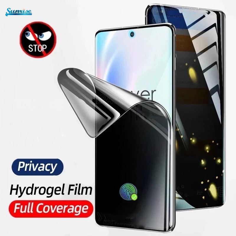 Pelindung Layar Full Cover Ultra Tipis Anti Spy HD 45° Film Hydrogel Privasi Untuk Xiaomi 12 / 12X / 12 Pro