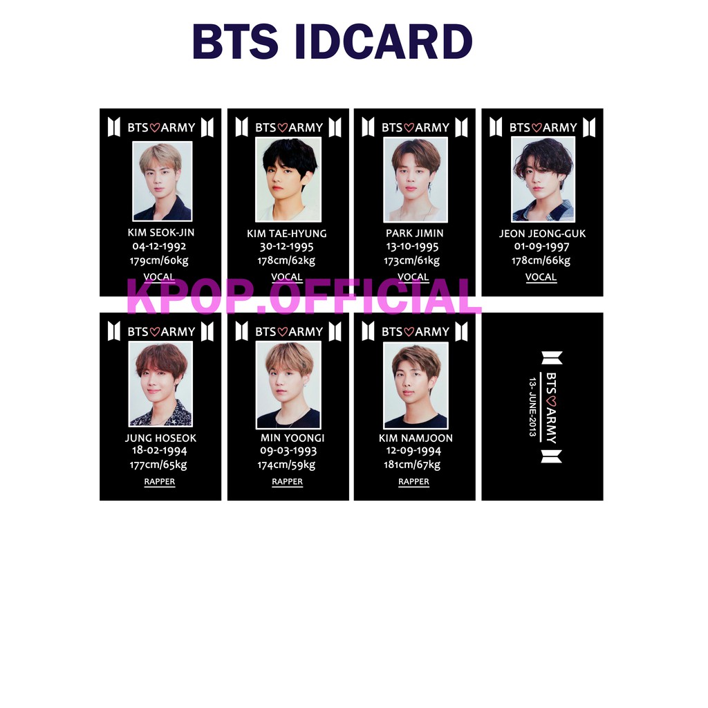 Bts Id Card