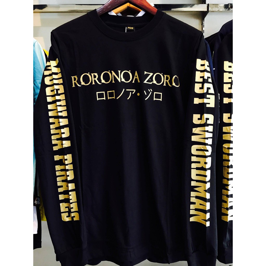 Longsleeve Zoro Gold Anime One Piece Manga Premium