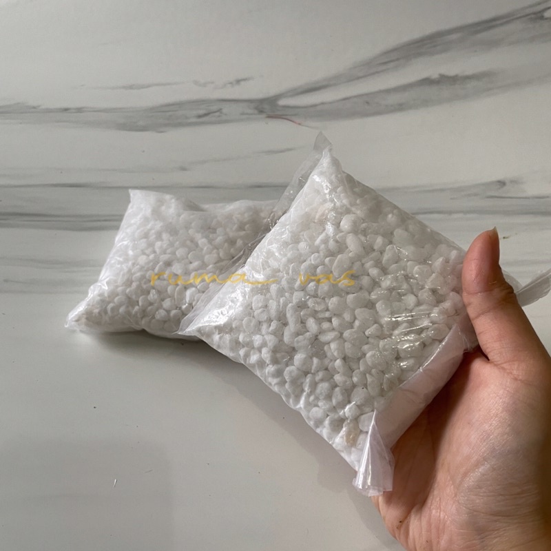 Batu vas bunga putih batu alam halus kecil batu kecil putih halus