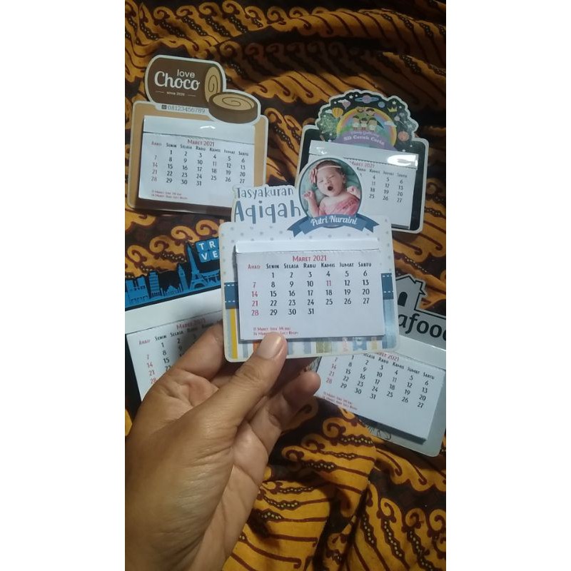 

Kalender Magnet 2023 - Souvenir Aqiqah, souvenir ultah, souvenir nikah dll