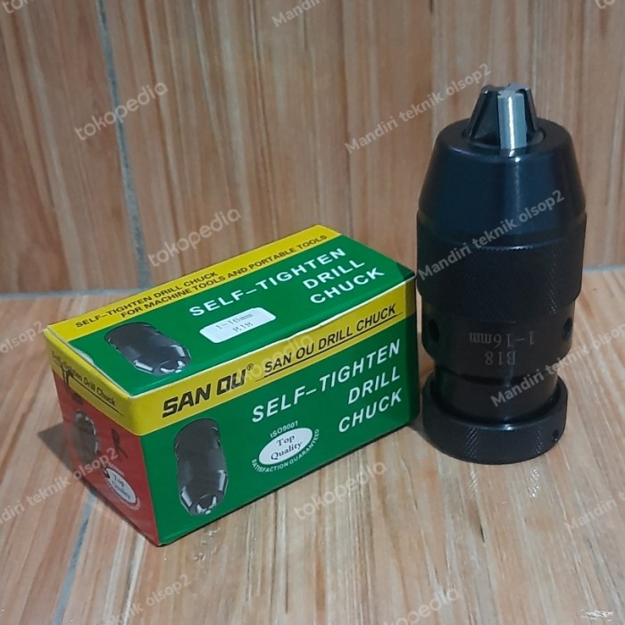 keyless drill chuck / kepala bor keyless 16mm b16