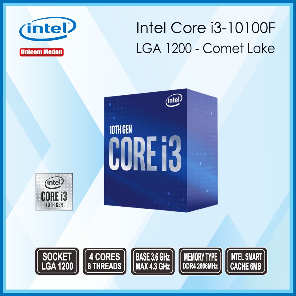 PROCESSOR INTEL CORE I3 10100F