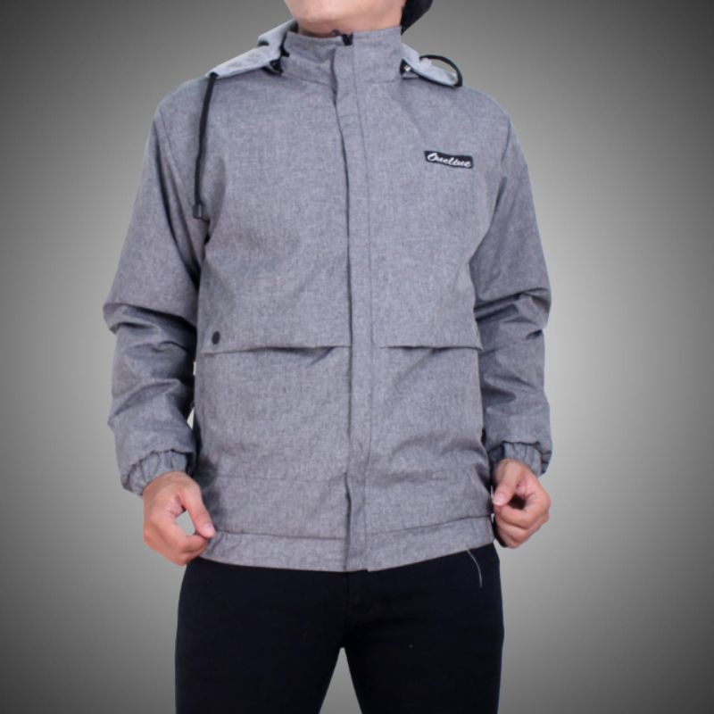 Jaket Parasut Pria Hodie /Jaket Outdoor Waterproof