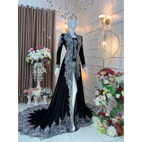 TERBARU GAUN PENGANTIN BLUDRU EKOR BATIK /BAJU PENGANTIN SOLO PUTRI  /GAUN PAYET FULL PAYET/MANTEN